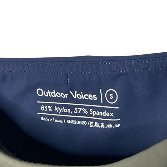 Outdoor Voices Leggings Women’s Small Tea Tree/Dark Sky/Wheat Zoom 7/8 - Picture 4 of 4